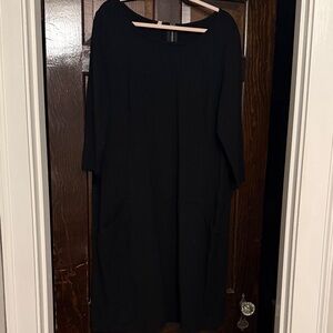 Talbots Classic Black Long Sleeve Dress